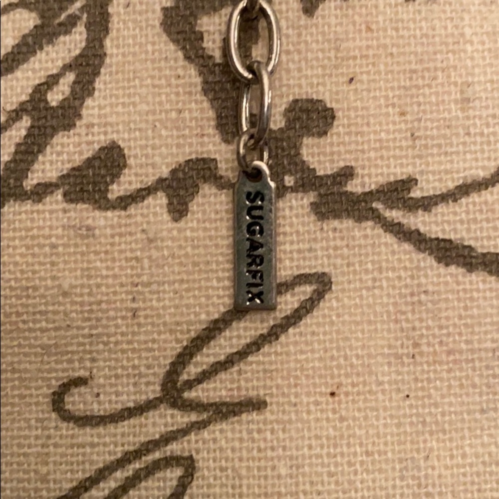 NWOT SUGARFIX Stone and Chain Chunky Necklace - Picture 5 of 5
